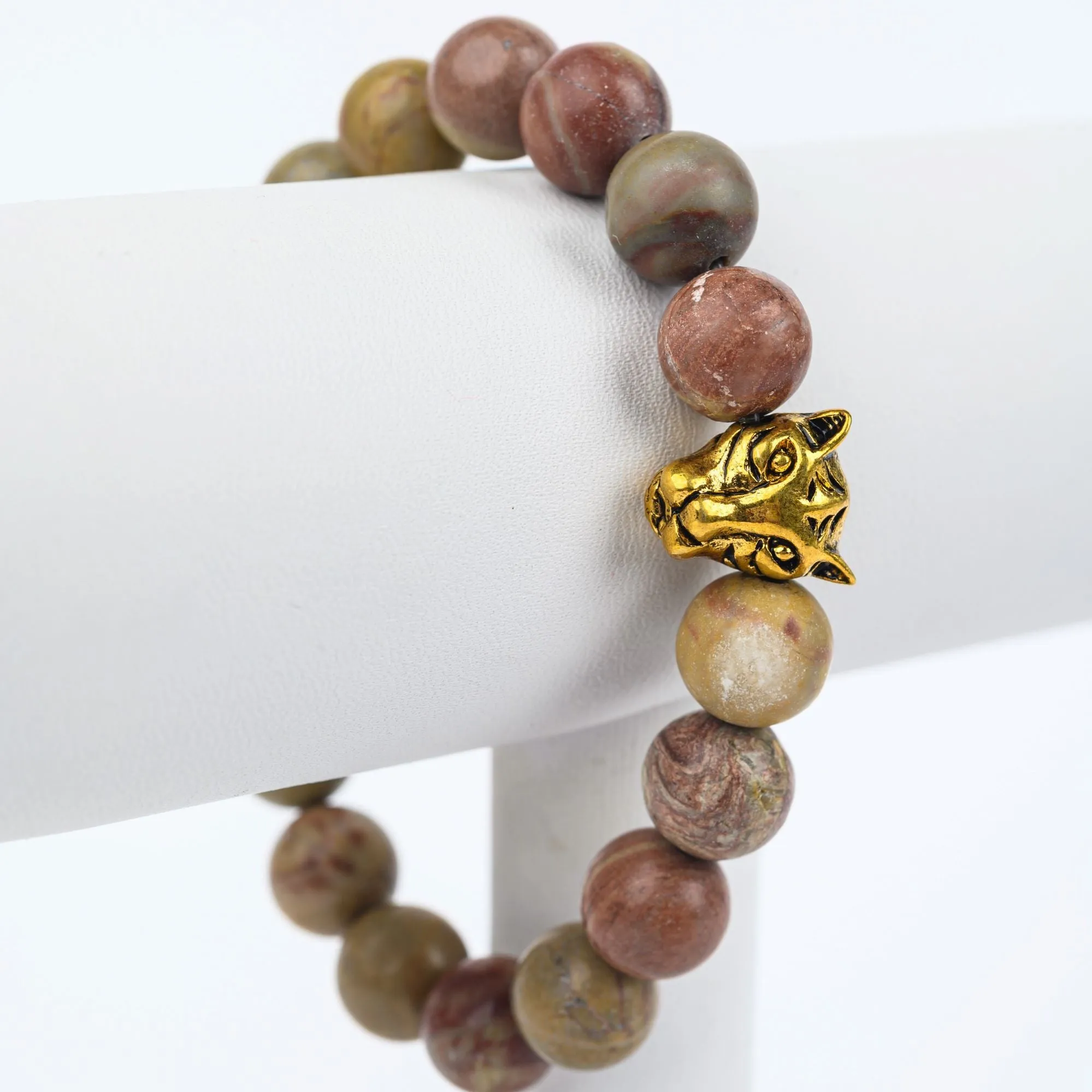 ME™ Panther Natural Jasper 7-inch Bracelet