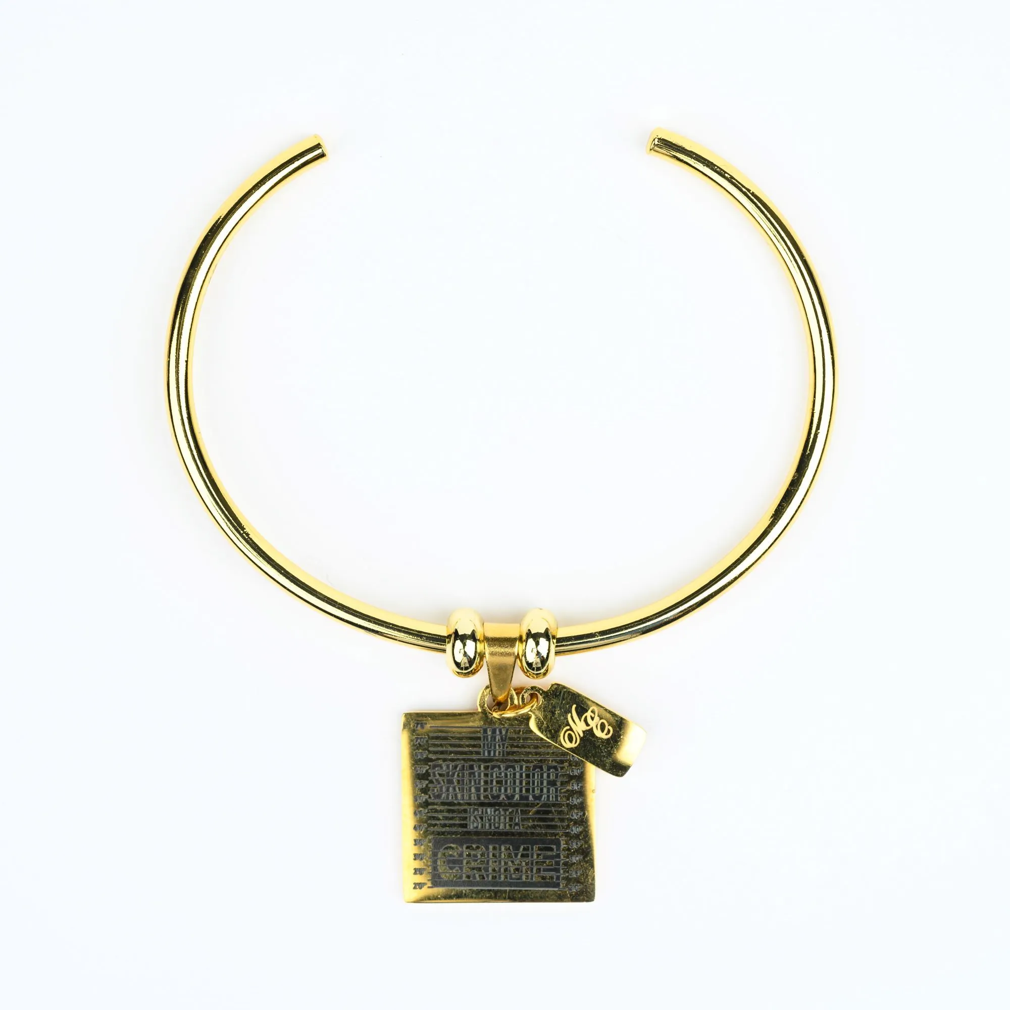 ME™ Word. My Skin Color Is Not a Crime Bangle - Gold