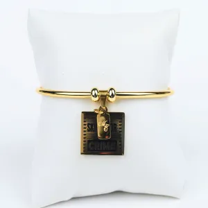 ME™ Word. My Skin Color Is Not a Crime Bangle - Gold