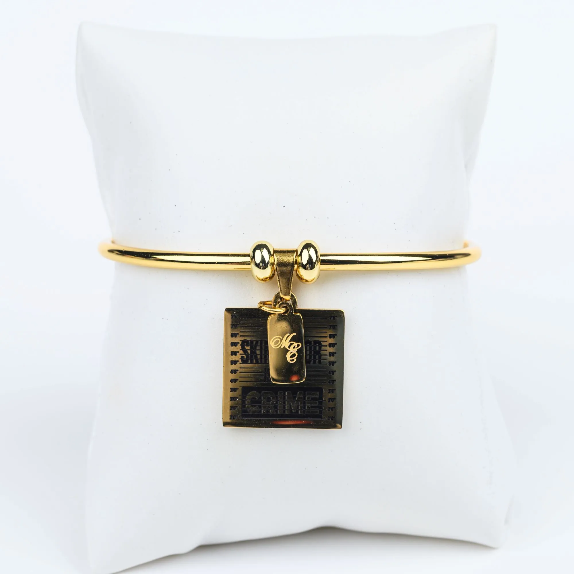 ME™ Word. My Skin Color Is Not a Crime Bangle - Gold