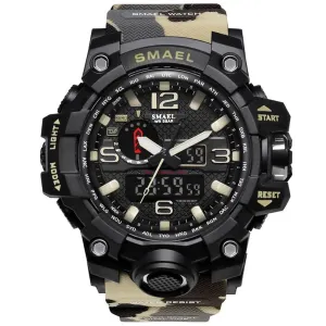Men's Camouflage Print LED Watches