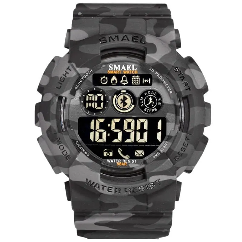 Men's Camouflage Print Smart Watches