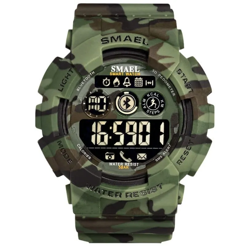 Men's Camouflage Print Smart Watches