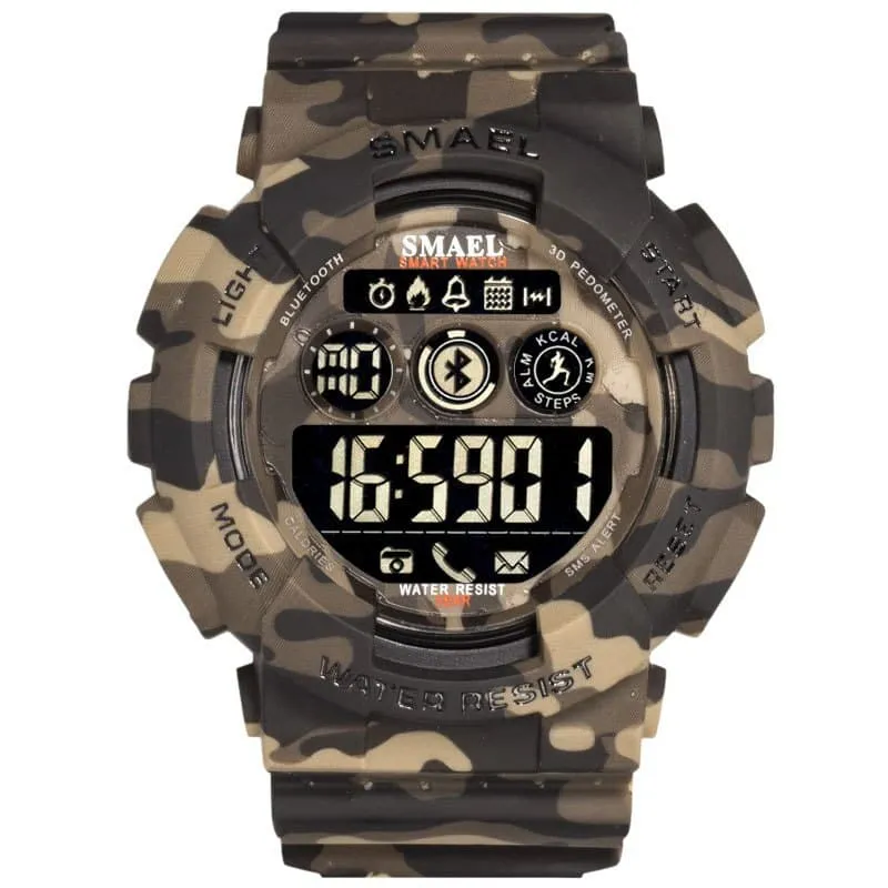 Men's Camouflage Print Smart Watches