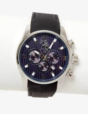 MEN'S EXCLUSIVE BLACK AND BLUE DIAL WATCH