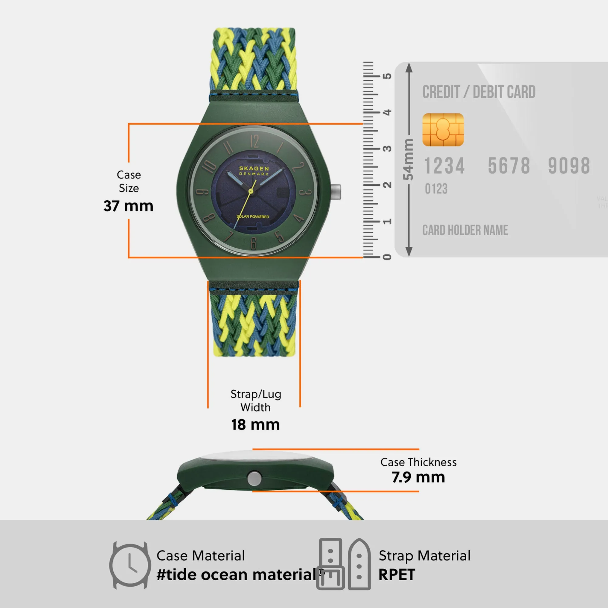 Men's Green Analog Plastic Watch SKW6881