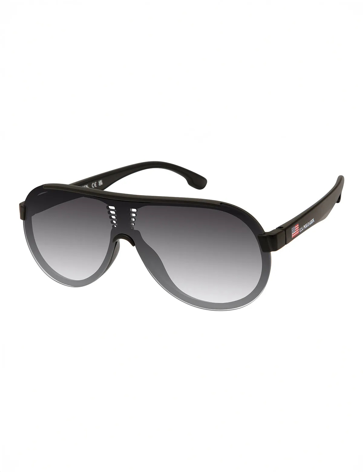 MENS PLASTIC BACKFRAME SHIELD SUNGLASSES