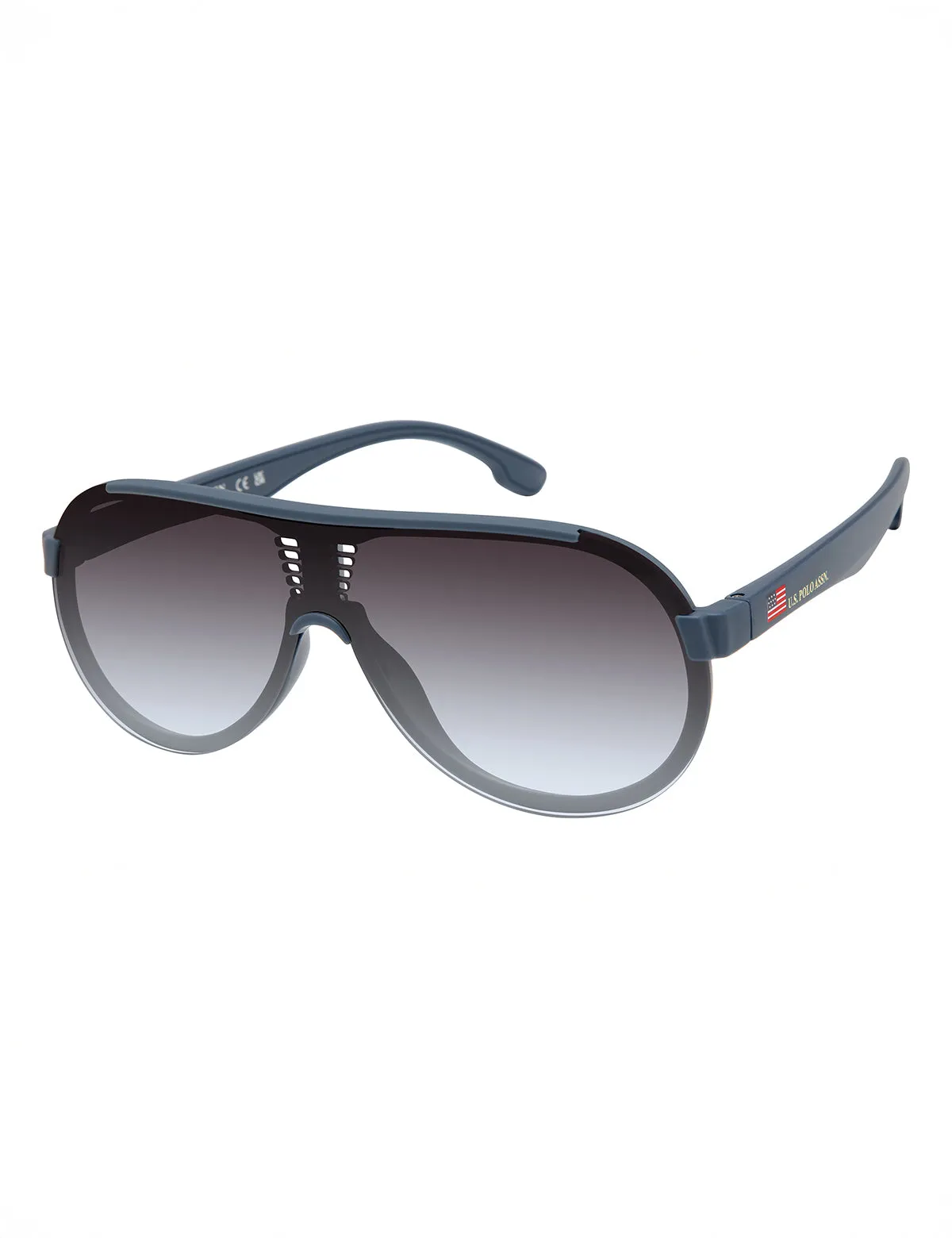 MENS PLASTIC BACKFRAME SHIELD SUNGLASSES
