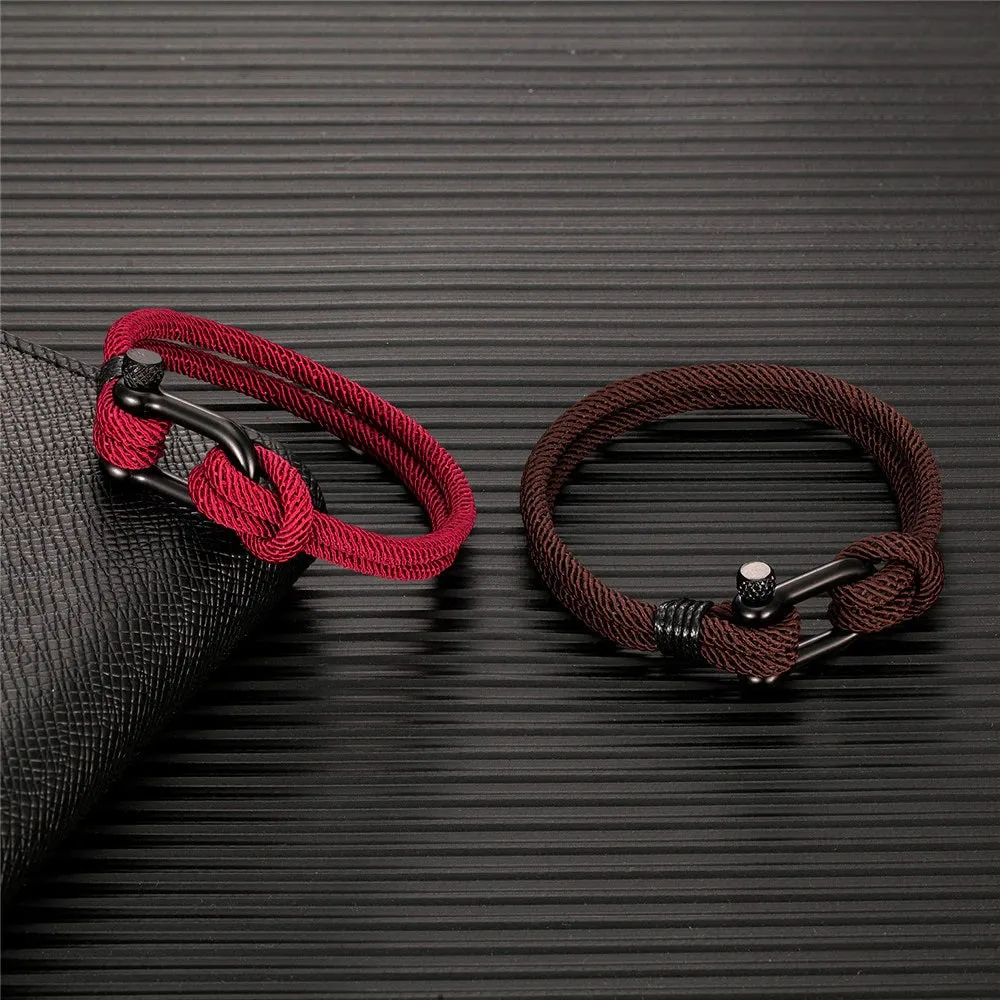 Men’s U-shape Outdoor Buckle Bracelet