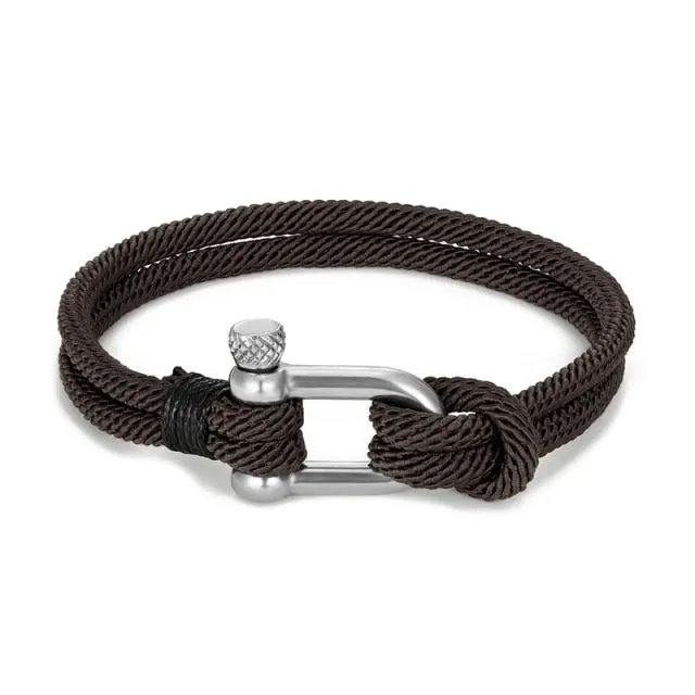 Men’s U-shape Outdoor Buckle Bracelet
