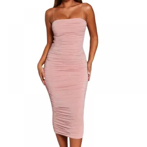 Metich Ruched Midi Dress