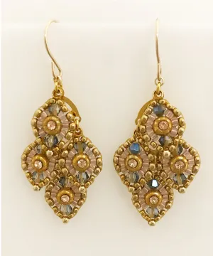 Miguel Ases Swarovski and Miyuki Seed Bead Earring