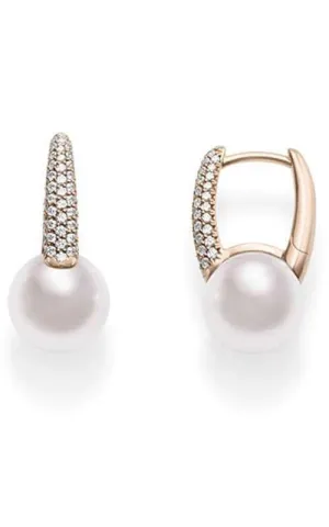 Mikimoto Classic Elegance Yellow Gold Akoya Pearl Earrings (MEA10229ADXK)