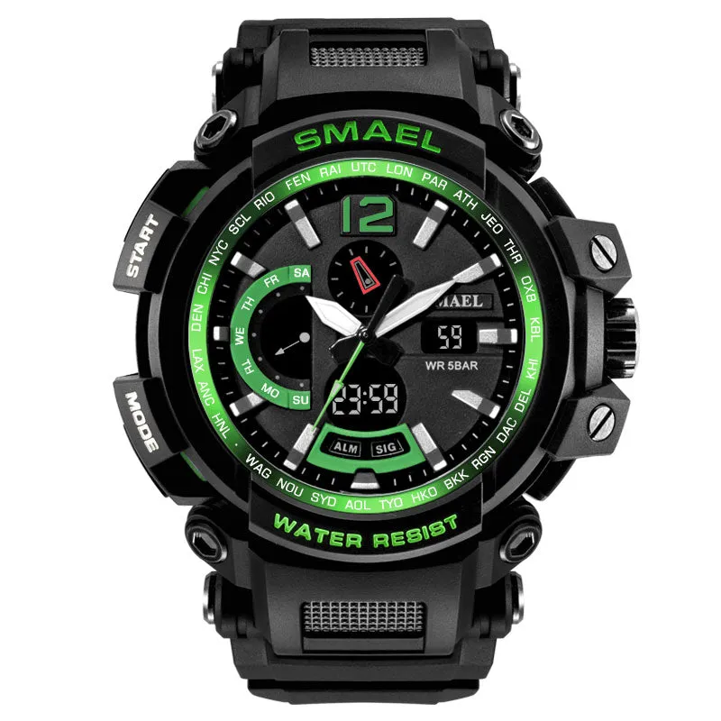 Military Waterproof Sports Watches With Dual Display for Men