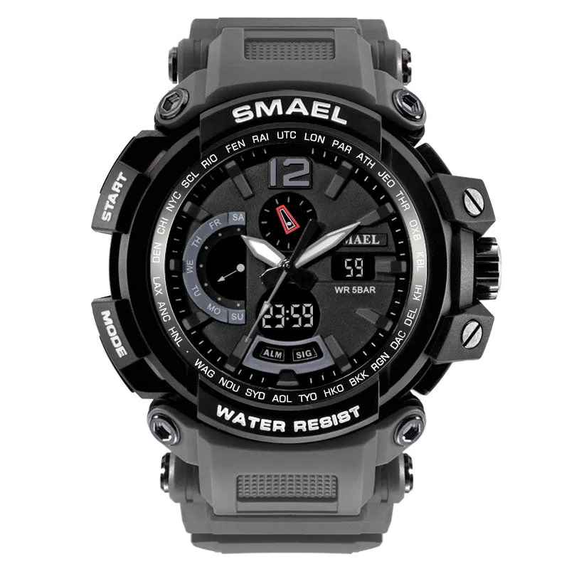 Military Waterproof Sports Watches With Dual Display for Men