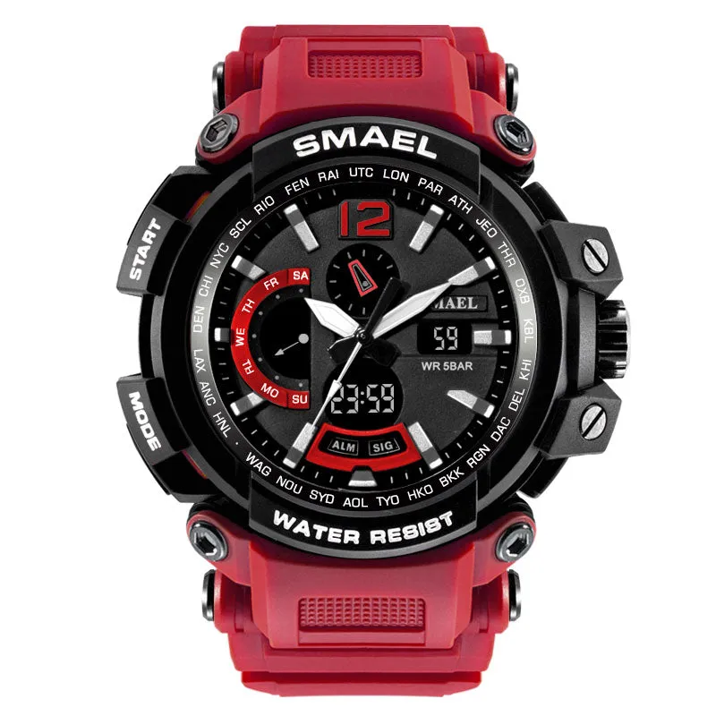 Military Waterproof Sports Watches With Dual Display for Men