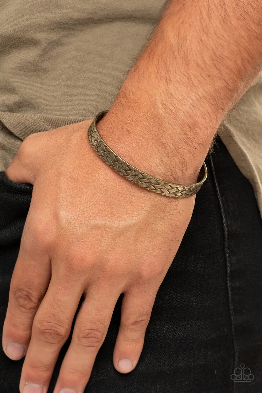 Mind Games Brass Paparazzi Men's Bracelet