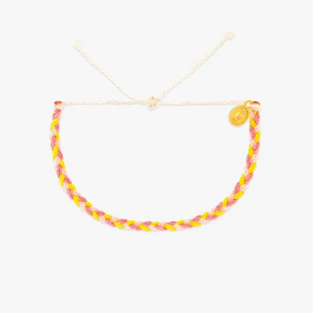 Mini Braided Bracelet in Blushing Lemonade