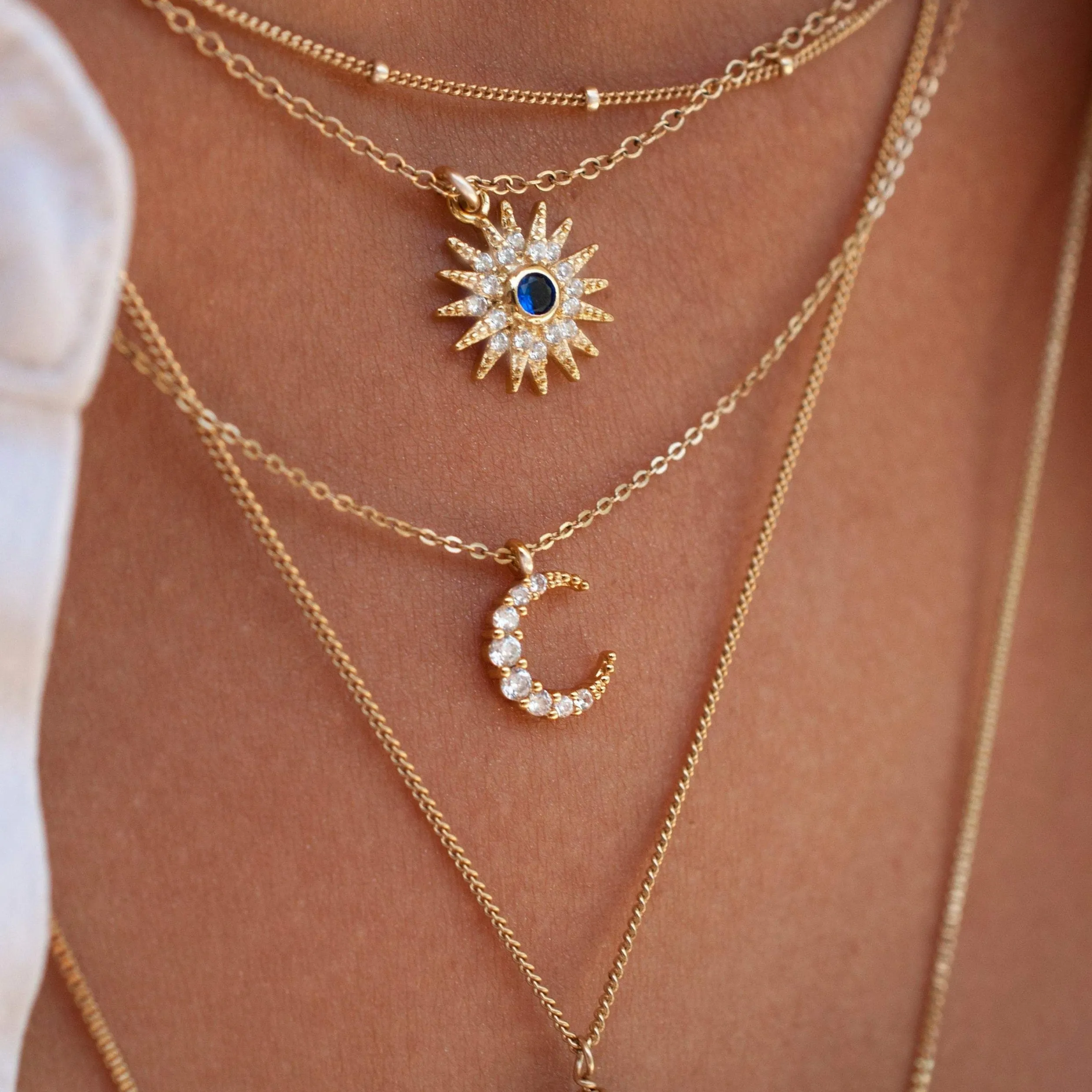 Mini Crescent Moon Necklace