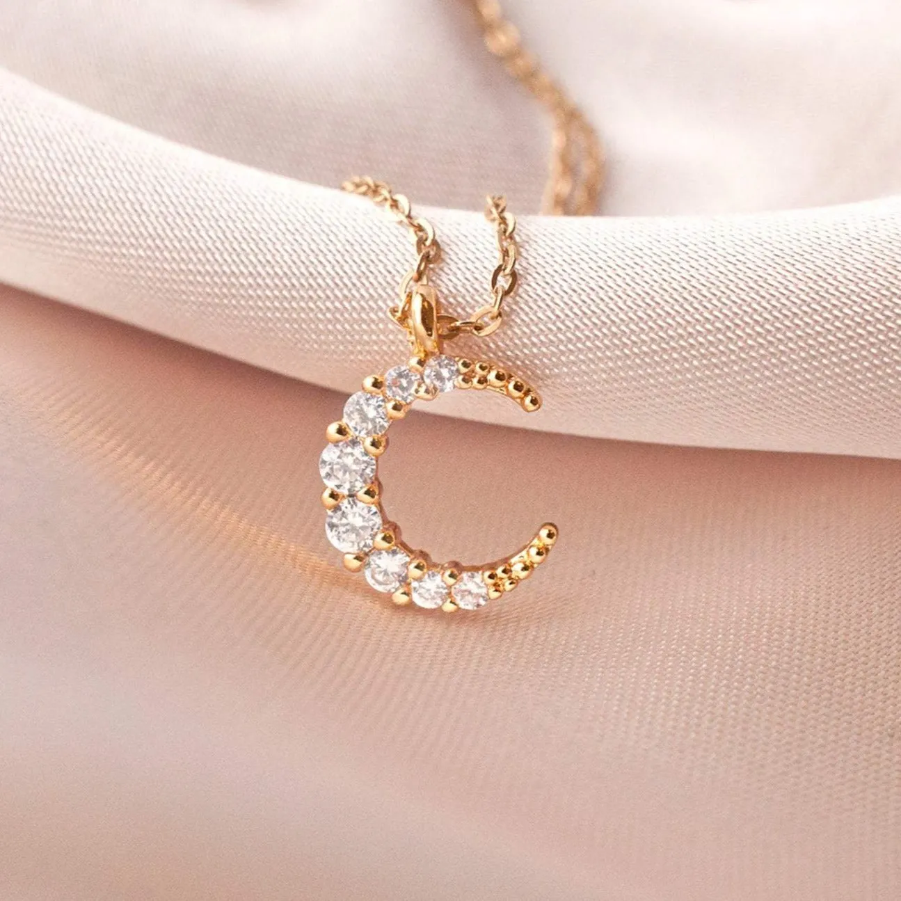 Mini Crescent Moon Necklace