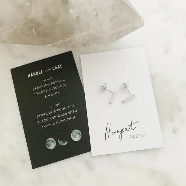 Mini Drop Bar Earrings