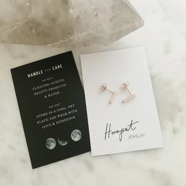 Mini Drop Bar Earrings