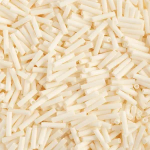 Miyuki Slender Bugle 1.3x6mm Cream Opaque Matte