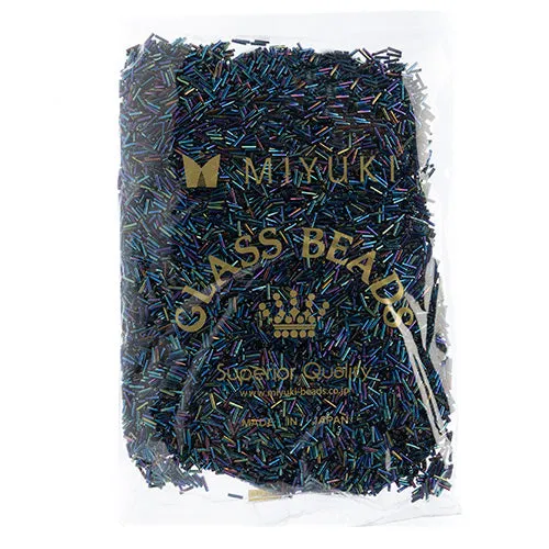 Miyuki Slender Bugle 1.3x6mm Variegated Iris Metallic