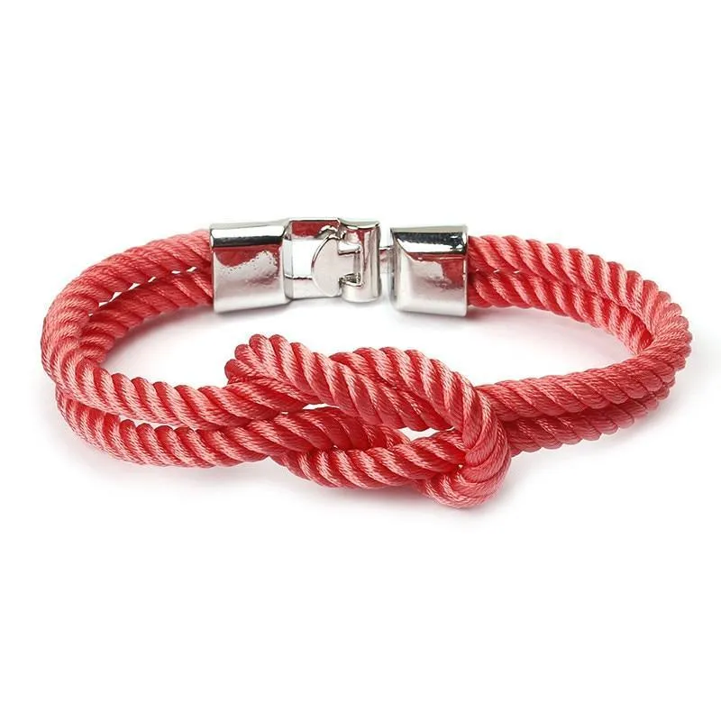 Modern Elegant Multi-Layer Concentric New Knot Braided Nylon Rope Men Anchor Amazing Bracelet Charm Couple Bracelets For Women Navy Jewelry Friendship