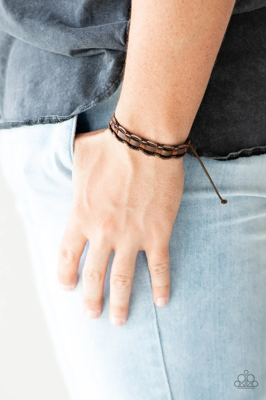 Modern Pioneer Brown Paparazzi Bracelet