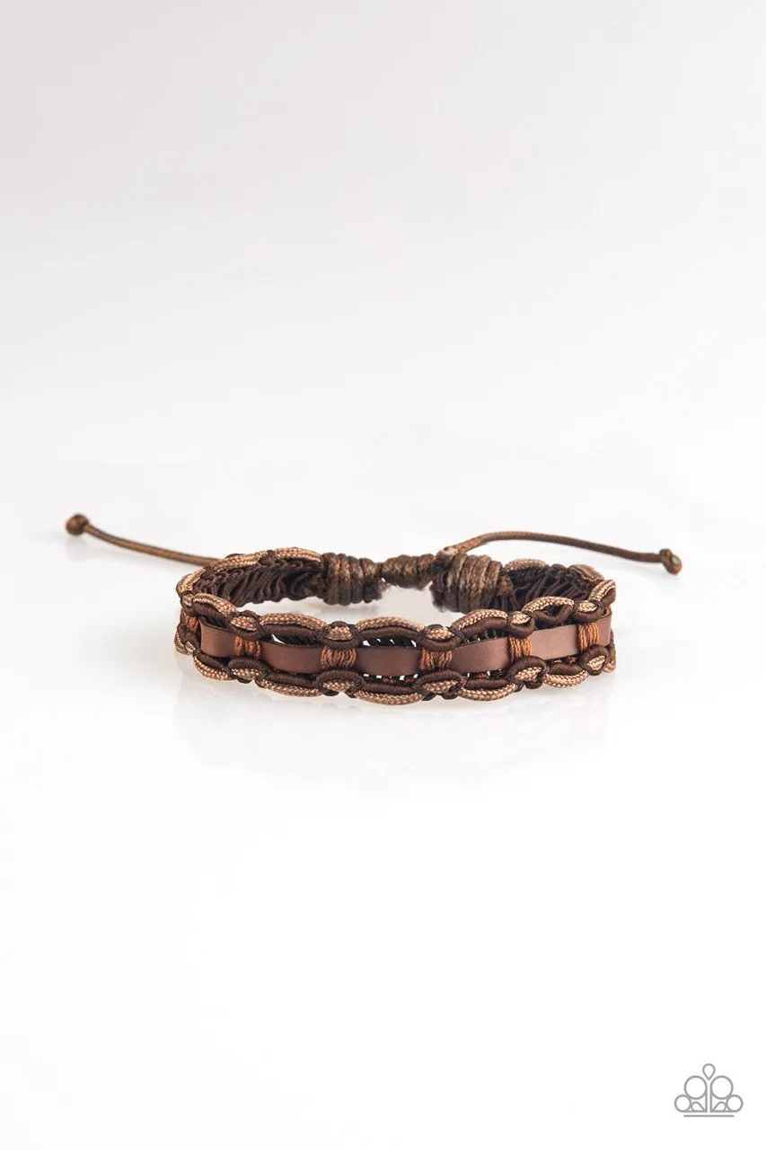 Modern Pioneer Brown Paparazzi Bracelet
