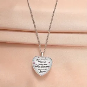 Mom Crystal Pendant Necklace Men Women Thanksgiving Christmas Gift
