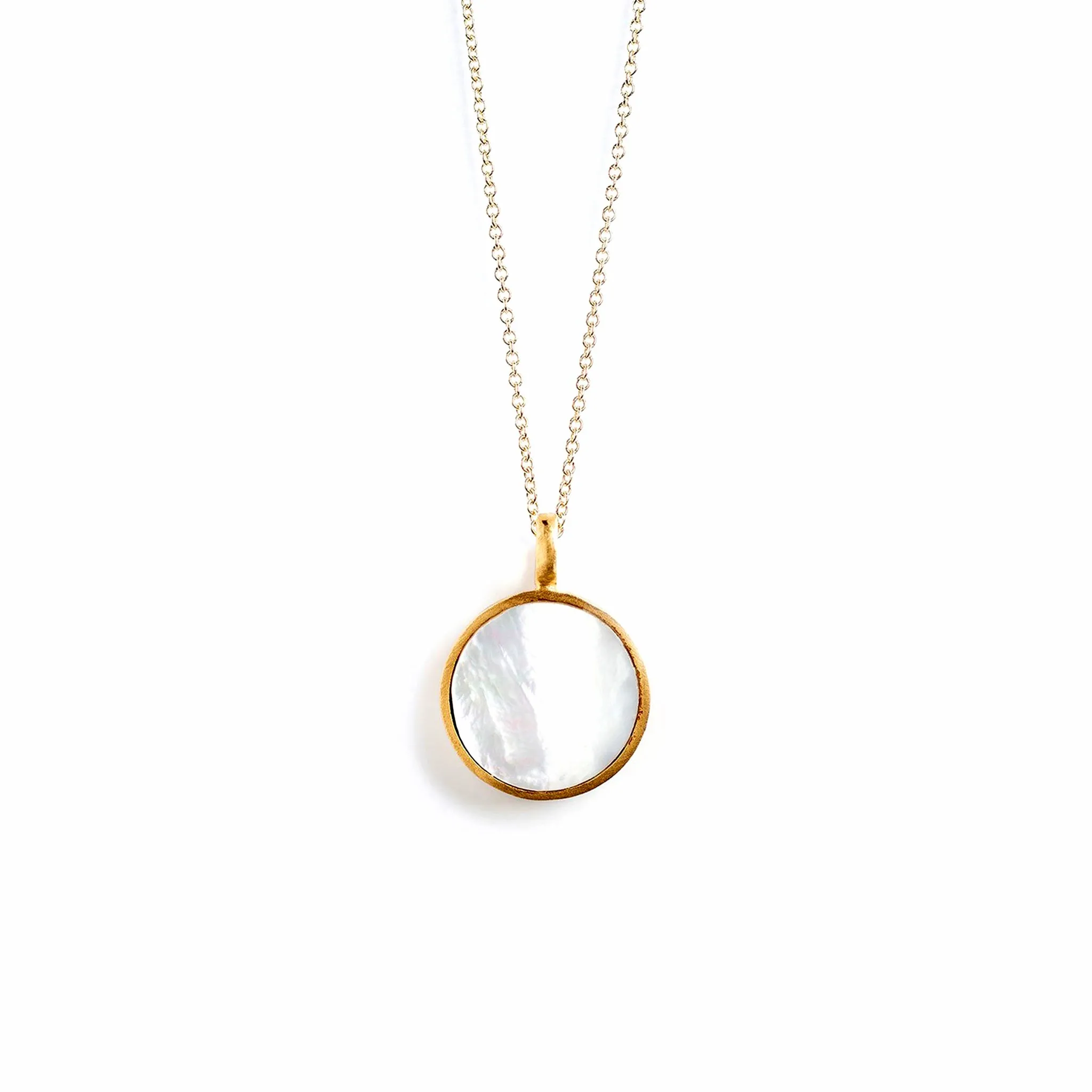 Mother of Pearl Porthole Necklace