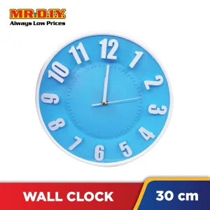 (MR.DIY) JIN HAI Modern Plastic Wall Clock (30cm)
