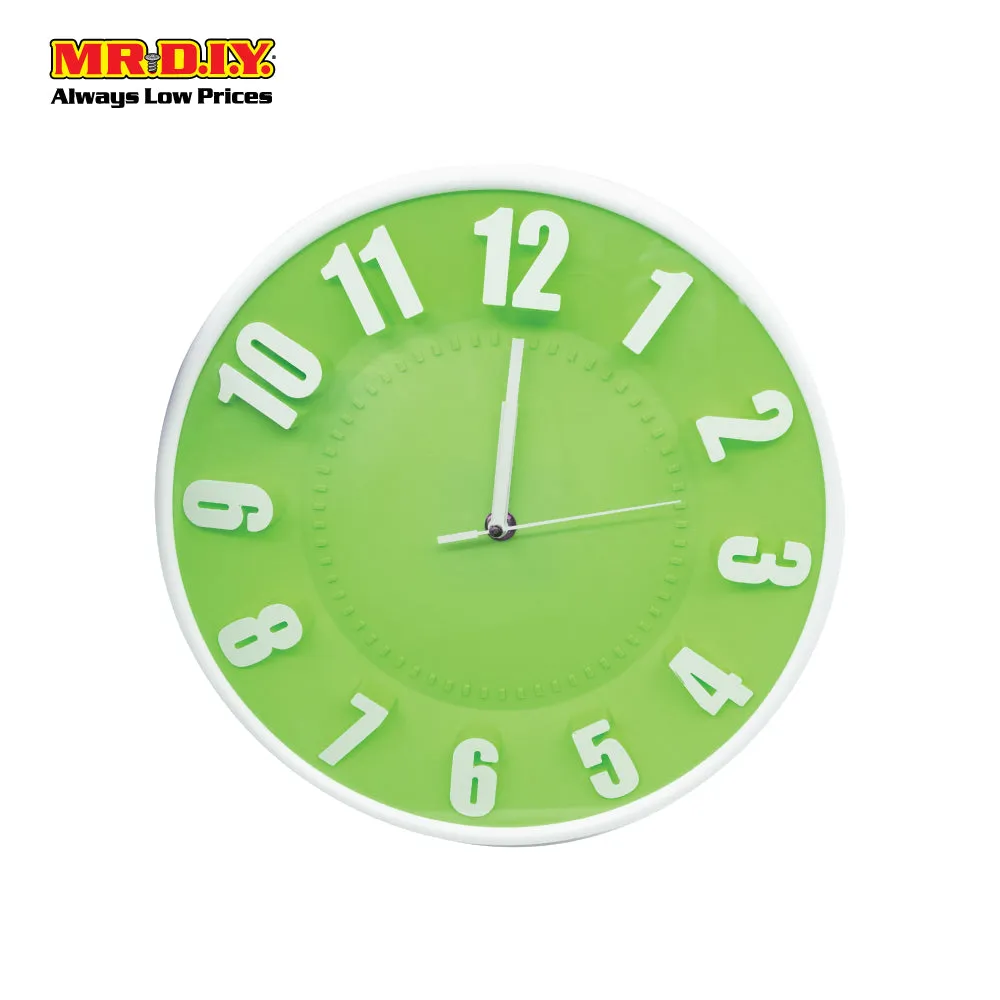 (MR.DIY) JIN HAI Modern Plastic Wall Clock (30cm)