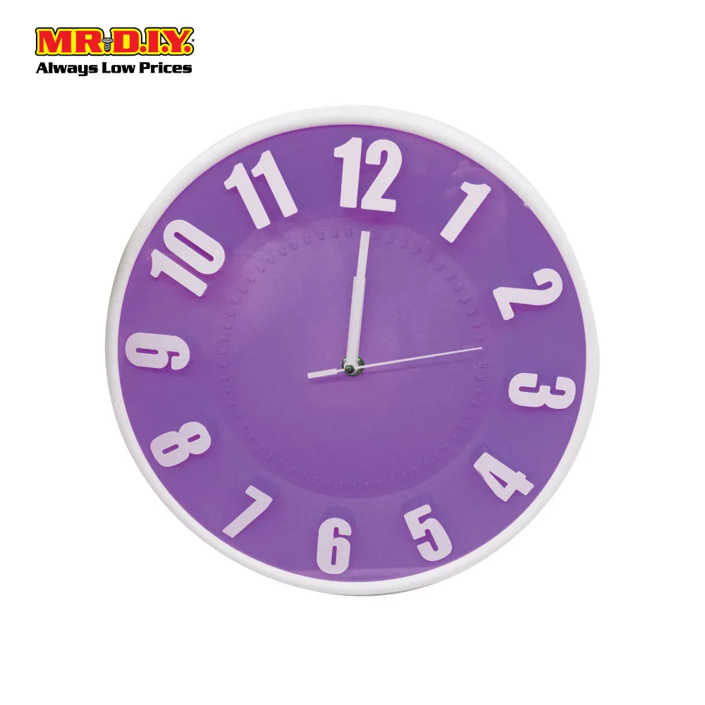 (MR.DIY) JIN HAI Modern Plastic Wall Clock (30cm)