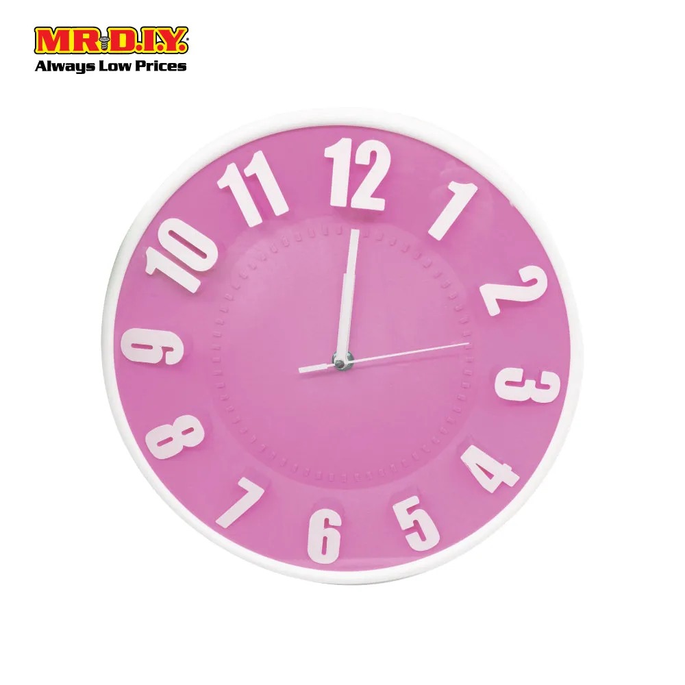 (MR.DIY) JIN HAI Modern Plastic Wall Clock (30cm)