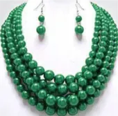 Multi Strand Pearl Necklace & Earring Set
