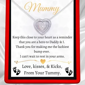 Mummy To Be 3in1 Necklace -  Sterling Silver Trinity Necklace