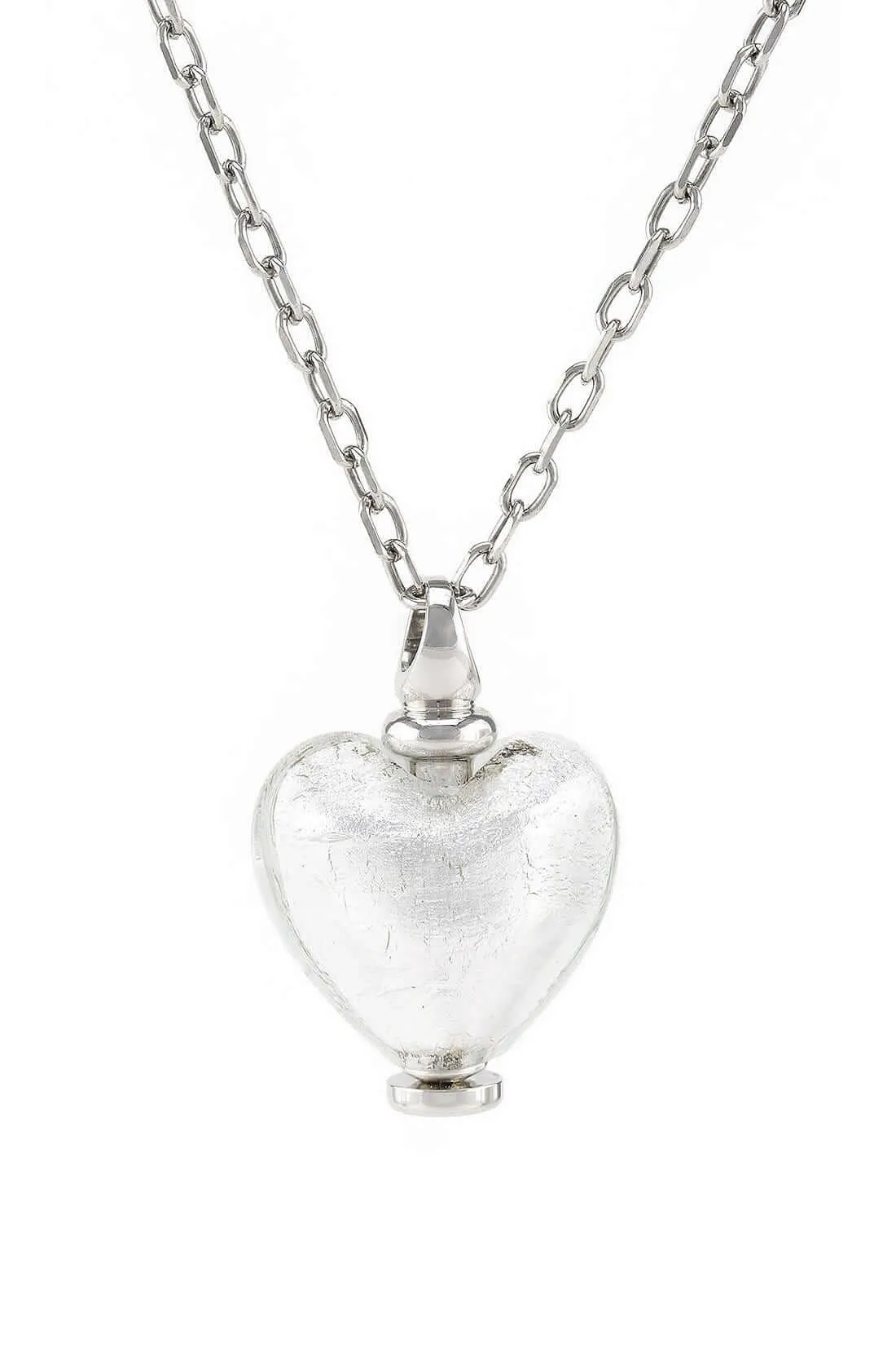 Murano Glass Heart Urn - April