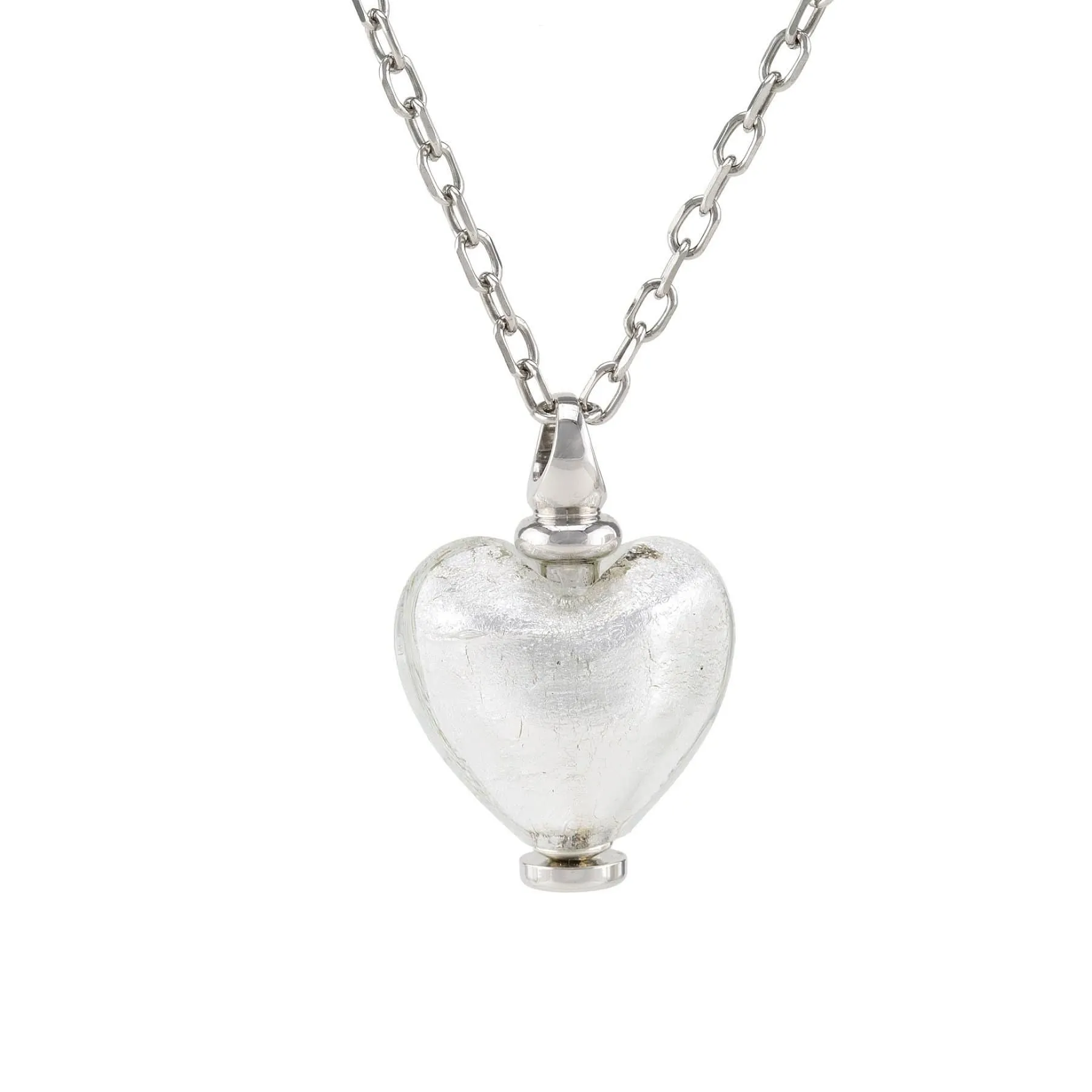 Murano Glass Heart Urn - April