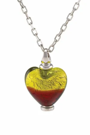 Murano Glass Heart Urn - 'Guiding Light'