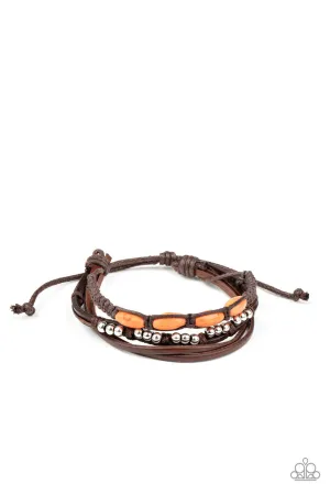 My Beach House is Your Beach House Orange Paparazzi Bracelet