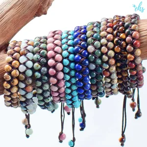 Natural Stone Braided Bracelets