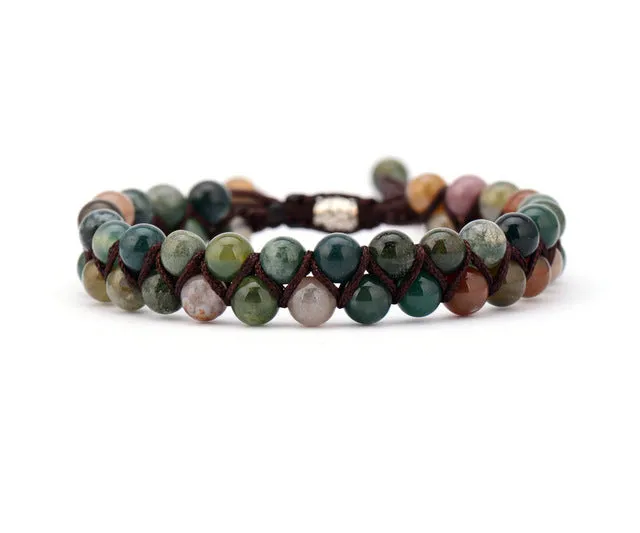 Natural Stone Braided Bracelets
