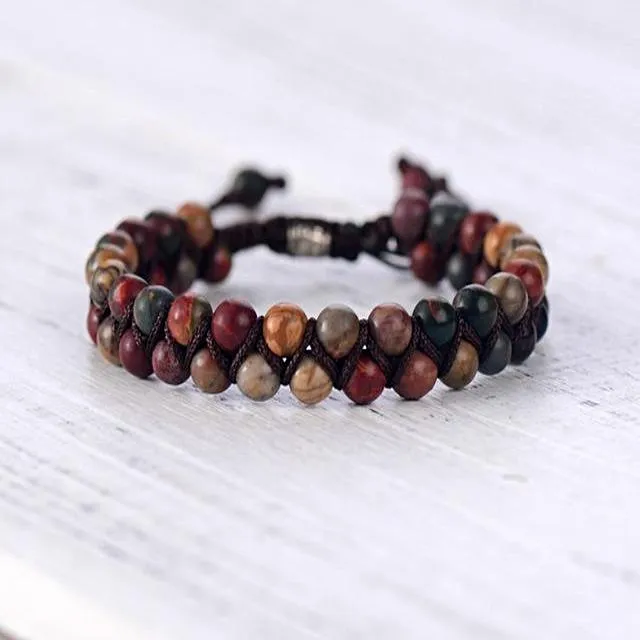 Natural Stone Braided Bracelets