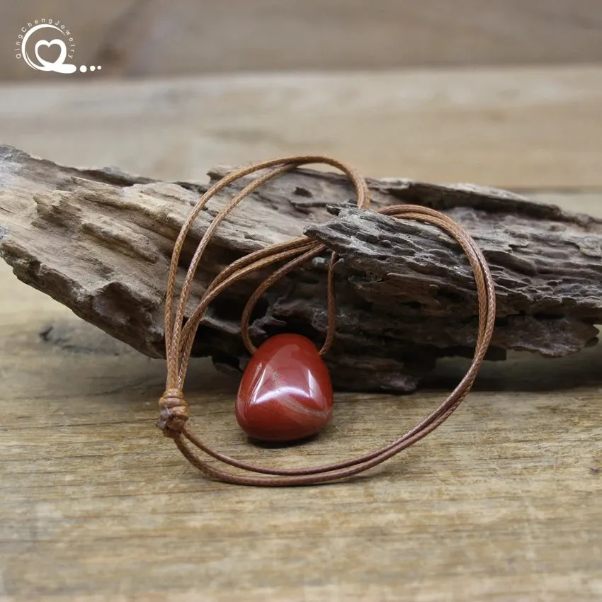 Natural Stone Nugget Pendants/Necklaces, Healing Crystal, Lapis, Amethyst, Tiger eye, Aventurine, Rose Quartz, Opal, Charms Jewelry