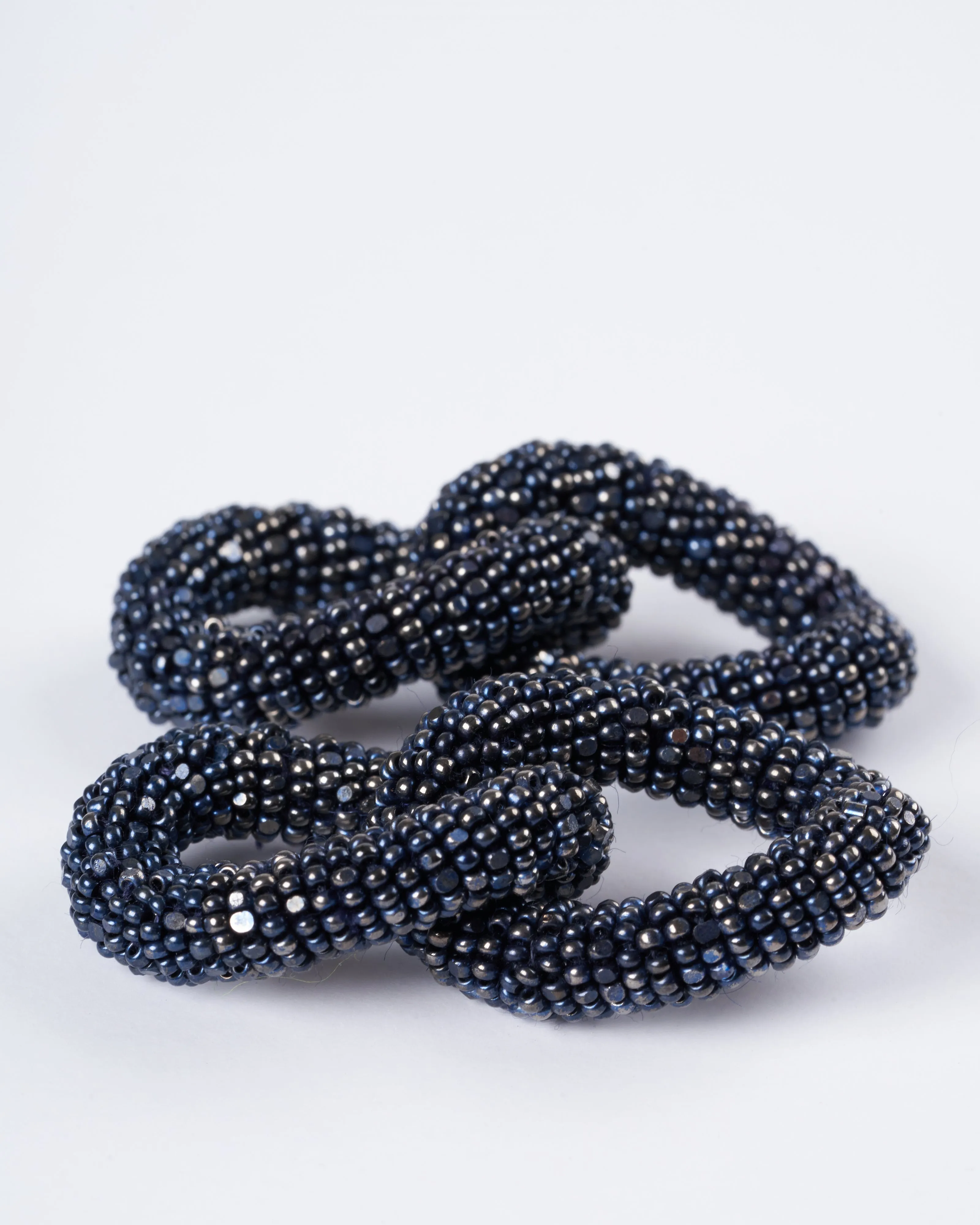 navy loulou earrings - navy