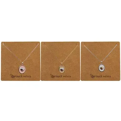 Neck Mints - Two Tone Oval Heart Necklace