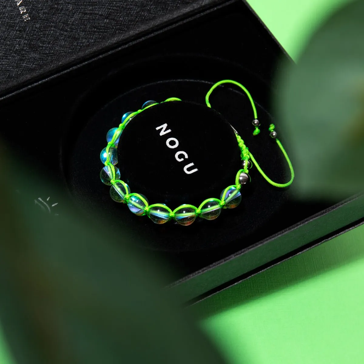 Neon Green | Rainbow Supernova | Silver | Galaxy Glass Charmballa Bracelet